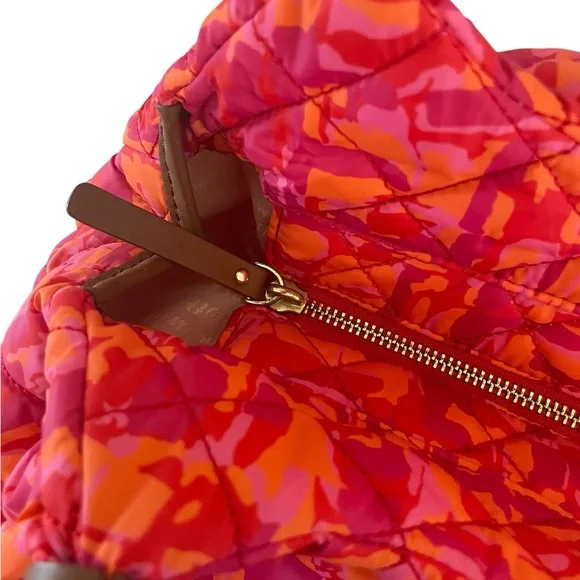 KATE SPADE Quilted Nylon Top Handle / Shoulder Bag w Storybook Lining - Picture 6 of 13